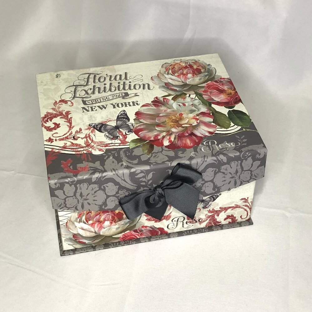 Decorative Gift Box - Lisa Audit Wild Apple Floral Exhibition